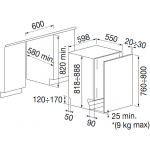 Fulgor FDW 8292.1 13套標準餐具 60厘米 嵌入式洗碗碟機